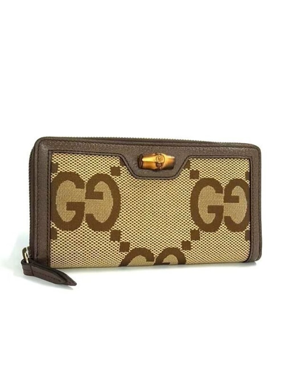 Gucci Daa Gg Canvas Leather Wallet Brown